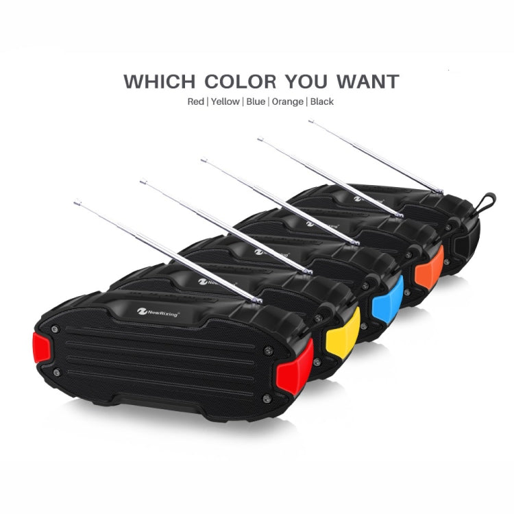 New Rixing NR907 Portable Stereo Surround Soundbar Bluetooth Speaker with Microphone, Support TF Card FM(Yellow) - Desktop Speaker by NewRixing | Online Shopping UK | buy2fix