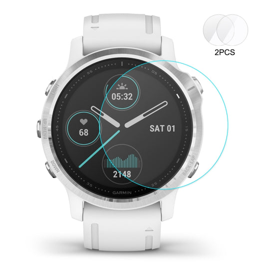 For Fenix 6S/6S Pro/6S Sapphire 2 PCS ENKAY Hat-Prince 0.2mm 9H 2.15D Curved Edge Tempered Glass Film by ENKAY