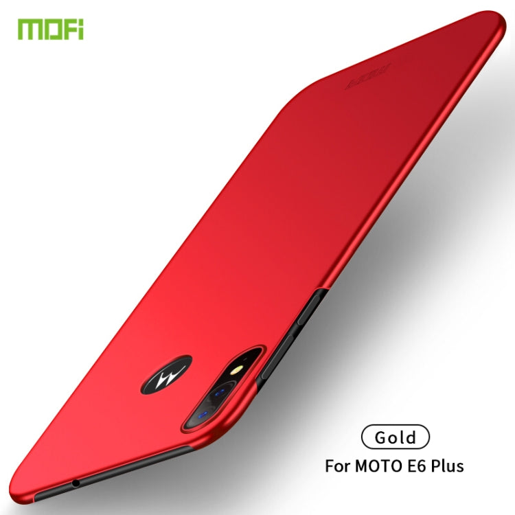 For MOTO E6 Plus MOFI Frosted PC Ultra-thin Hard Case(Red) - Motorola Cases by MOFI | Online Shopping UK | buy2fix
