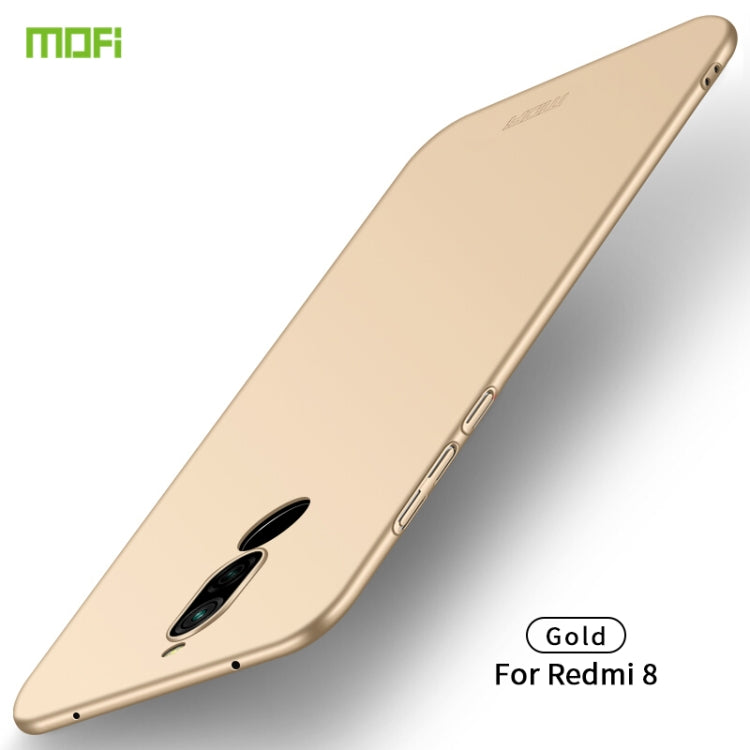 For Xiaomi RedMi 8 MOFI Frosted PC Ultra-thin Hard Case(Gold) - Xiaomi Cases by MOFI | Online Shopping UK | buy2fix