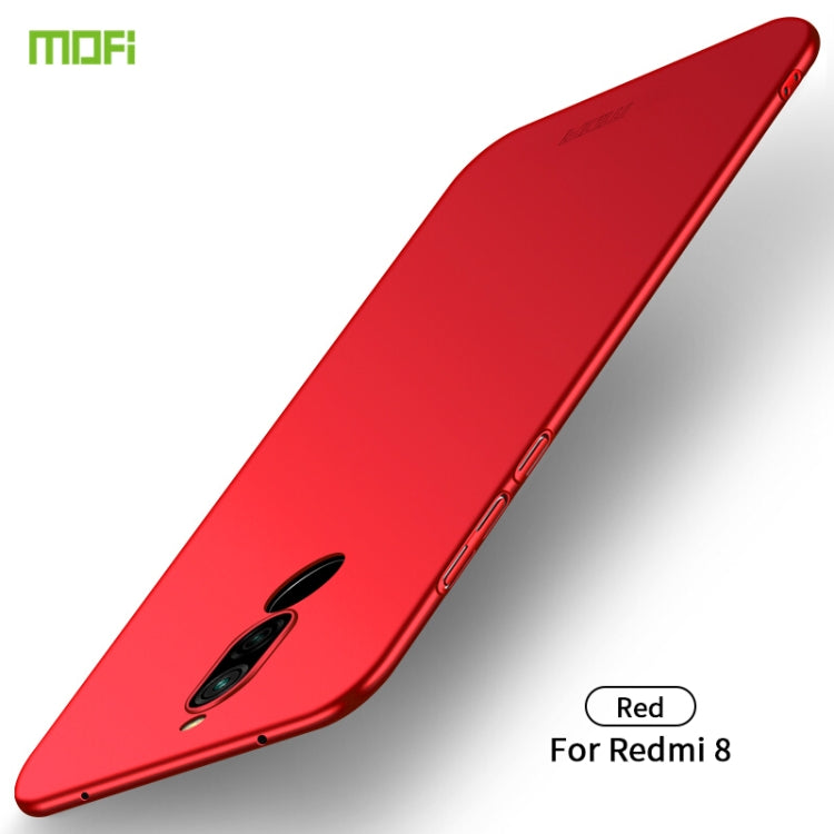 For Xiaomi RedMi 8 MOFI Frosted PC Ultra-thin Hard Case(Red) - Xiaomi Cases by MOFI | Online Shopping UK | buy2fix
