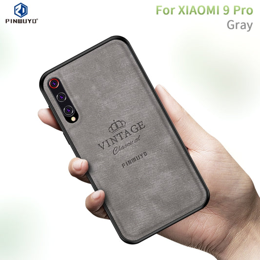 For Xiaomi Mi 9 Pro PINWUYO Zun Series PC + TPU + Skin Waterproof And Anti-fall All-inclusive Protective Shell(Gray) - Xiaomi Cases by PINWUYO | Online Shopping UK | buy2fix