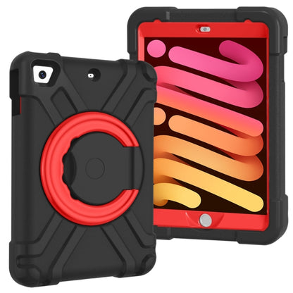 For iPad MINI1/2/3 EVA + PC Flat Protective Shell with 360 ° Rotating Bracket(Black+Red) - iPad Mini 4 & 3 & 2 & 1 Cases by buy2fix | Online Shopping UK | buy2fix