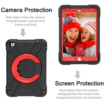 For iPad MINI1/2/3 EVA + PC Flat Protective Shell with 360 ° Rotating Bracket(Black+Red) - iPad Mini 4 & 3 & 2 & 1 Cases by buy2fix | Online Shopping UK | buy2fix