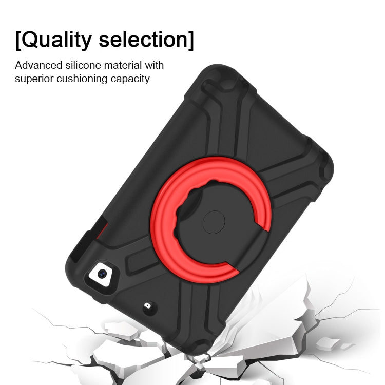 For iPad MINI1/2/3 EVA + PC Flat Protective Shell with 360 ° Rotating Bracket(Black+Red) - iPad Mini 4 & 3 & 2 & 1 Cases by buy2fix | Online Shopping UK | buy2fix