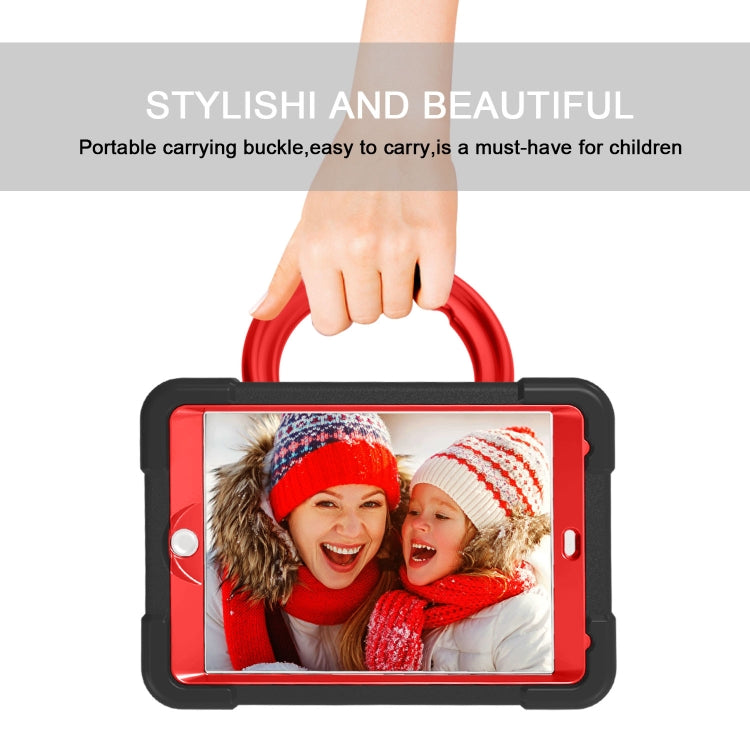 For iPad MINI1/2/3 EVA + PC Flat Protective Shell with 360 ° Rotating Bracket(Black+Red) - iPad Mini 4 & 3 & 2 & 1 Cases by buy2fix | Online Shopping UK | buy2fix