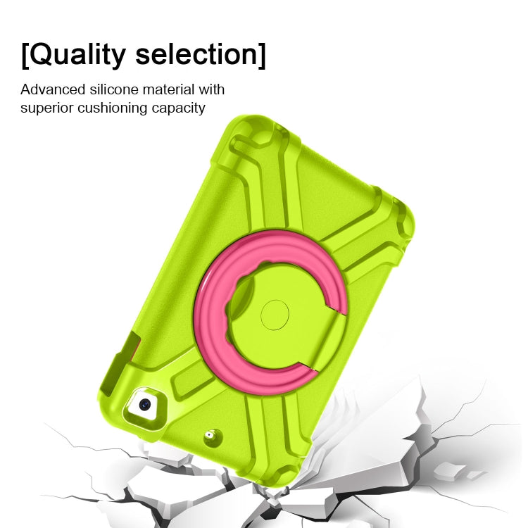 For iPad MINI1/2/3 EVA + PC Flat Protective Shell with 360 ° Rotating Bracket(Grass Green+Rose Red) - iPad Mini 4 & 3 & 2 & 1 Cases by buy2fix | Online Shopping UK | buy2fix