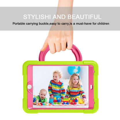 For iPad MINI1/2/3 EVA + PC Flat Protective Shell with 360 ° Rotating Bracket(Grass Green+Rose Red) - iPad Mini 4 & 3 & 2 & 1 Cases by buy2fix | Online Shopping UK | buy2fix