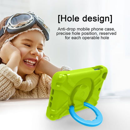 For iPad MINI1/2/3 EVA + PC Flat Protective Shell with 360 ° Rotating Bracket(Grass Green+Blue) - iPad Mini 4 & 3 & 2 & 1 Cases by buy2fix | Online Shopping UK | buy2fix