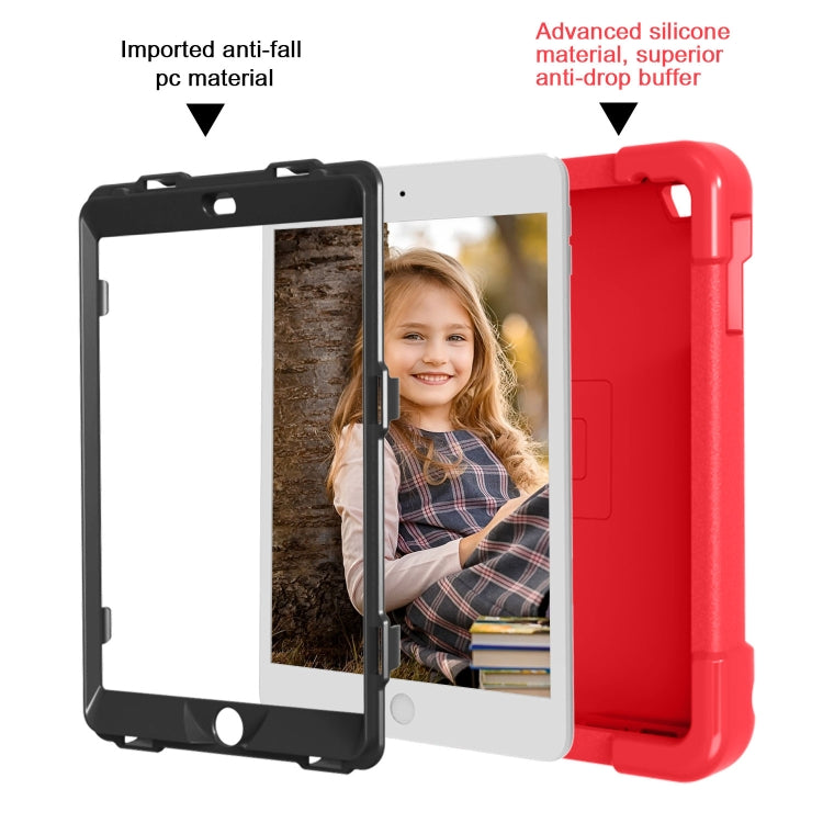 For iPad MINI1/2/3 EVA + PC Flat Protective Shell with 360 ° Rotating Bracket(Red+Black) - iPad Mini 4 & 3 & 2 & 1 Cases by buy2fix | Online Shopping UK | buy2fix