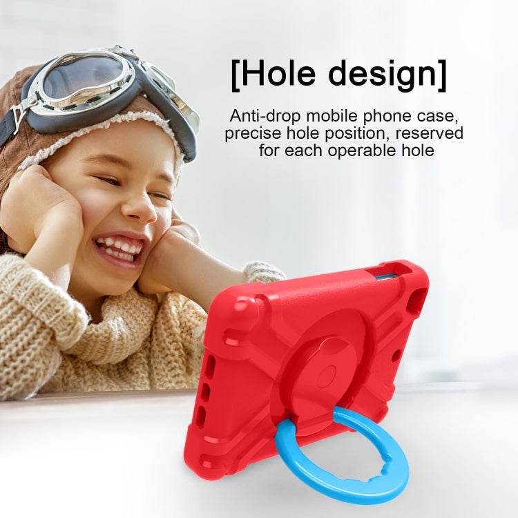 For iPad MINI1/2/3 EVA + PC Flat Protective Shell with 360 ° Rotating Bracket(Red+Blue) - iPad Mini 4 & 3 & 2 & 1 Cases by buy2fix | Online Shopping UK | buy2fix