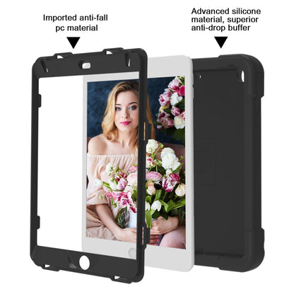 For iPad MINI 4/5 EVA + PC Flat Protective Shell with 360 ° Rotating Bracket(Black+Black) - iPad Mini 4 & 3 & 2 & 1 Cases by buy2fix | Online Shopping UK | buy2fix