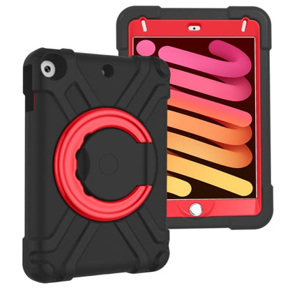 For iPad MINI 4/5 EVA + PC Flat Protective Shell with 360 ° Rotating Bracket(Black+Red) - iPad Mini 4 & 3 & 2 & 1 Cases by buy2fix | Online Shopping UK | buy2fix