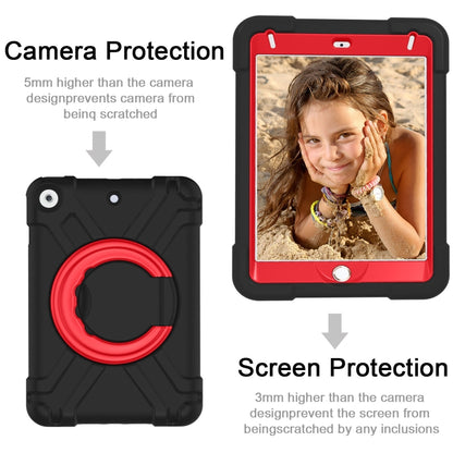 For iPad MINI 4/5 EVA + PC Flat Protective Shell with 360 ° Rotating Bracket(Black+Red) - iPad Mini 4 & 3 & 2 & 1 Cases by buy2fix | Online Shopping UK | buy2fix