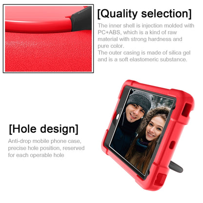For iPad MINI 4/5 EVA + PC Flat Protective Shell with 360 ° Rotating Bracket(Red+Black) - iPad Mini 4 & 3 & 2 & 1 Cases by buy2fix | Online Shopping UK | buy2fix