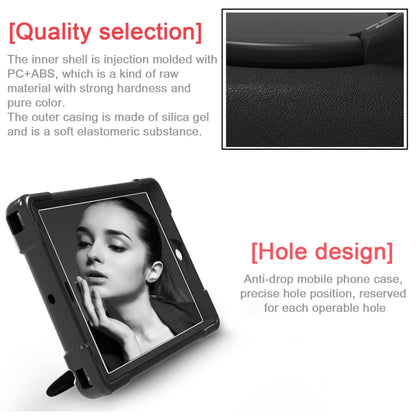 For iPad Air/Air2/Pro9.7 EVA + PC Flat Protective Shell with 360 ° Rotating Bracket(Black+Black) - iPad 9.7 (2018) & (2017) Cases by buy2fix | Online Shopping UK | buy2fix