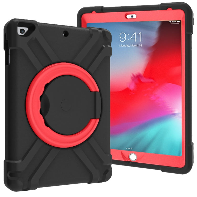 For iPad Air/Air2/Pro9.7 EVA + PC Flat Protective Shell with 360 ° Rotating Bracket(Black+Red) - iPad 9.7 (2018) & (2017) Cases by buy2fix | Online Shopping UK | buy2fix