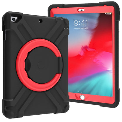 For iPad Air/Air2/Pro9.7 EVA + PC Flat Protective Shell with 360 ° Rotating Bracket(Black+Red) - iPad 9.7 (2018) & (2017) Cases by buy2fix | Online Shopping UK | buy2fix