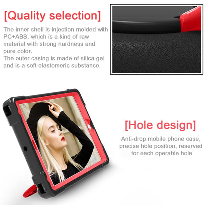 For iPad Air/Air2/Pro9.7 EVA + PC Flat Protective Shell with 360 ° Rotating Bracket(Black+Red) - iPad 9.7 (2018) & (2017) Cases by buy2fix | Online Shopping UK | buy2fix