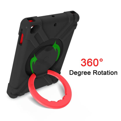 For iPad Air/Air2/Pro9.7 EVA + PC Flat Protective Shell with 360 ° Rotating Bracket(Black+Red) - iPad 9.7 (2018) & (2017) Cases by buy2fix | Online Shopping UK | buy2fix