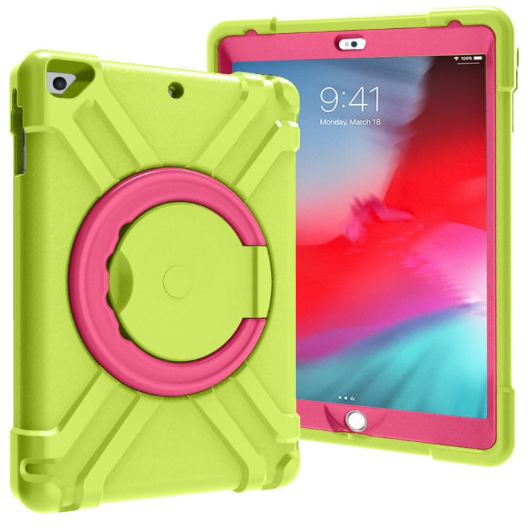 For iPad Air/Air2/Pro9.7 EVA + PC Flat Protective Shell with 360 ° Rotating Bracket(Grass Green+Rose Red) - iPad 9.7 (2018) & (2017) Cases by buy2fix | Online Shopping UK | buy2fix