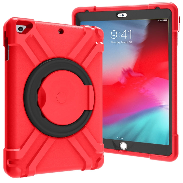 For iPad Air/Air2/Pro9.7 EVA + PC Flat Protective Shell with 360 ° Rotating Bracket(Red+Black) - iPad 9.7 (2018) & (2017) Cases by buy2fix | Online Shopping UK | buy2fix