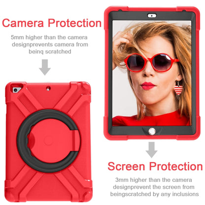 For iPad Air/Air2/Pro9.7 EVA + PC Flat Protective Shell with 360 ° Rotating Bracket(Red+Black) - iPad 9.7 (2018) & (2017) Cases by buy2fix | Online Shopping UK | buy2fix