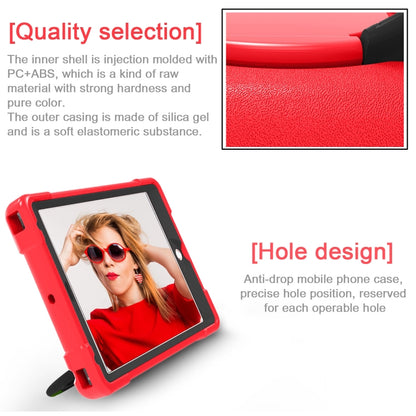 For iPad Air/Air2/Pro9.7 EVA + PC Flat Protective Shell with 360 ° Rotating Bracket(Red+Black) - iPad 9.7 (2018) & (2017) Cases by buy2fix | Online Shopping UK | buy2fix