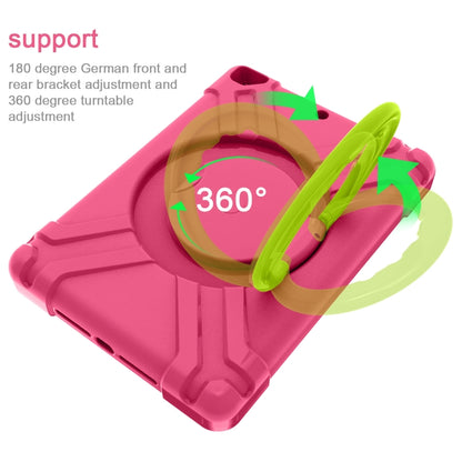For iPad Air/Air2/Pro9.7 EVA + PC Flat Protective Shell with 360 ° Rotating Bracket(Rose Red+Grass Green) - iPad 9.7 (2018) & (2017) Cases by buy2fix | Online Shopping UK | buy2fix