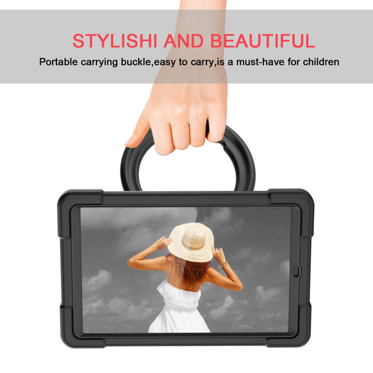 For Galaxy Tab A 10.1 (2019) EVA + PC Flat Protective Shell with 360 Degree Rotating Bracket(Black+Black) - Tab A 10.1 (2019) T510 / T515 by buy2fix | Online Shopping UK | buy2fix