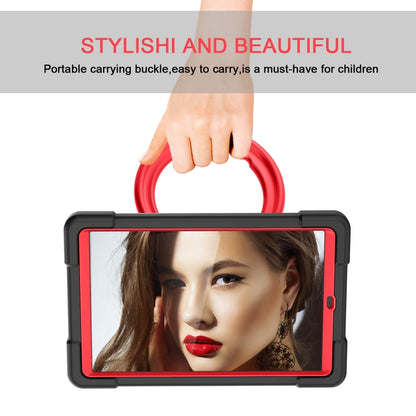 For Galaxy Tab A 10.1 (2019) EVA + PC Flat Protective Shell with 360 Degree Rotating Bracket(Black+Red) - Tab A 10.1 (2019) T510 / T515 by buy2fix | Online Shopping UK | buy2fix