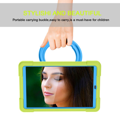 For Galaxy Tab A 10.1 (2019) EVA + PC Flat Protective Shell with 360 Degree Rotating Bracket(Grass Green+Blue) - Tab A 10.1 (2019) T510 / T515 by buy2fix | Online Shopping UK | buy2fix