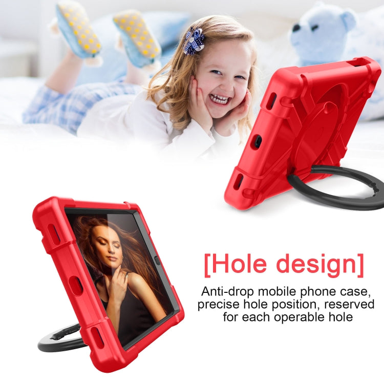For Galaxy Tab A 10.1 (2019) EVA + PC Flat Protective Shell with 360 Degree Rotating Bracket(Red+Black) - Tab A 10.1 (2019) T510 / T515 by buy2fix | Online Shopping UK | buy2fix