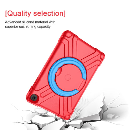 For Galaxy Tab A 10.1 (2019) EVA + PC Flat Protective Shell with 360 Degree Rotating Bracket(Red+Blue) - Tab A 10.1 (2019) T510 / T515 by buy2fix | Online Shopping UK | buy2fix