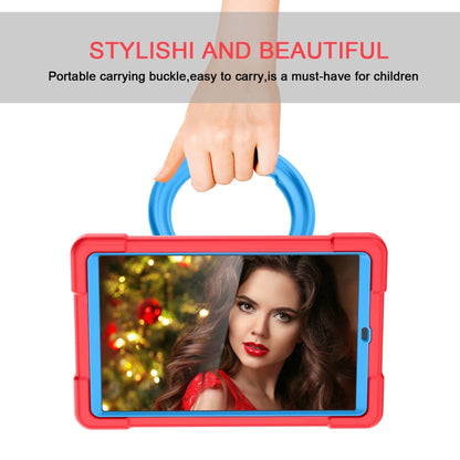 For Galaxy Tab A 10.1 (2019) EVA + PC Flat Protective Shell with 360 Degree Rotating Bracket(Red+Blue) - Tab A 10.1 (2019) T510 / T515 by buy2fix | Online Shopping UK | buy2fix