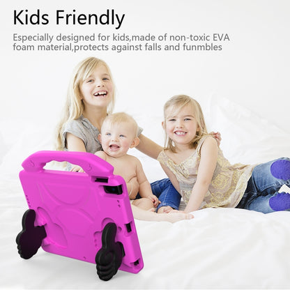 For iPad 10.2 EVA Flat Anti Falling Protective Shell with Thumb Bracket(Rose Pink) - iPad 10.2 Cases by buy2fix | Online Shopping UK | buy2fix