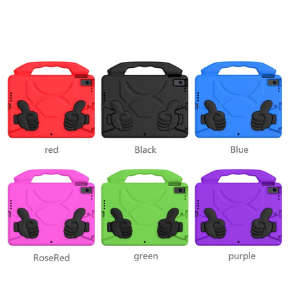 For iPad 10.2 EVA Flat Anti Falling Protective Shell with Thumb Bracket(Purple) - iPad 10.2 Cases by buy2fix | Online Shopping UK | buy2fix