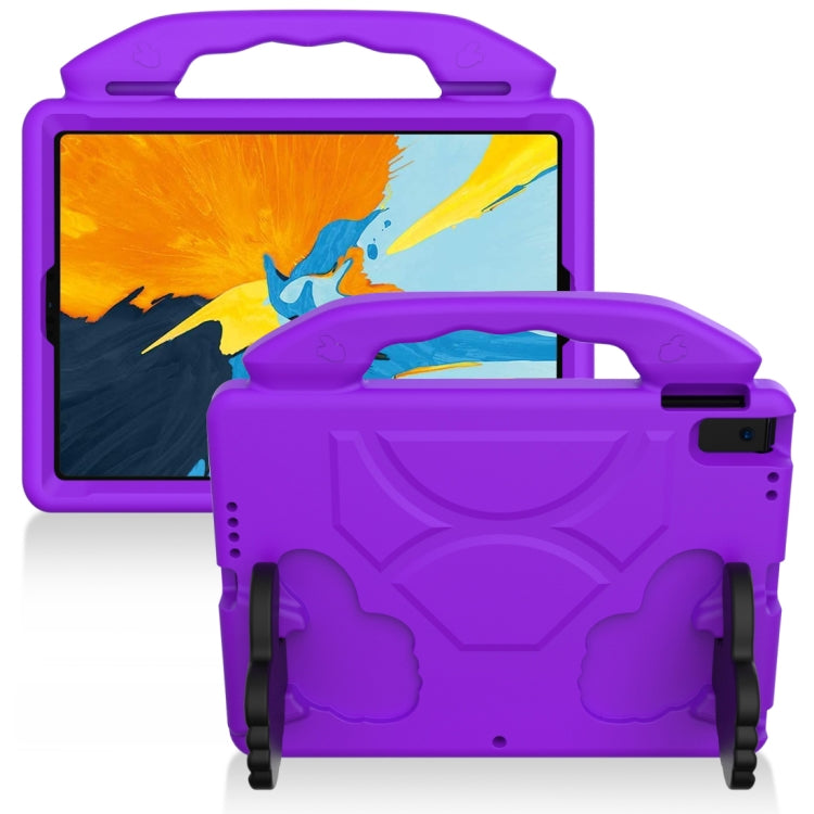 For iPad Pro 11 inch EVA Flat Anti Falling Protective Shell with Thumb Bracket(Purple) - iPad Pro 11 (2018) Cases by buy2fix | Online Shopping UK | buy2fix
