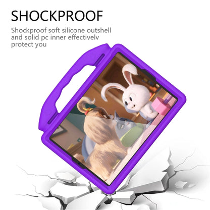 For iPad Pro 11 inch EVA Flat Anti Falling Protective Shell with Thumb Bracket(Purple) - iPad Pro 11 (2018) Cases by buy2fix | Online Shopping UK | buy2fix