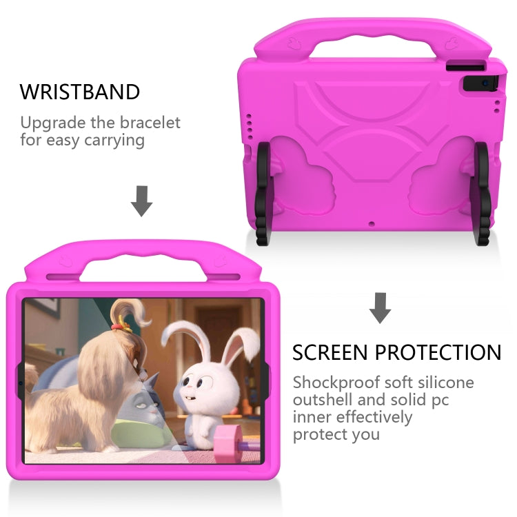 For iPad Pro 10.5 inch  EVA Flat Anti Falling Protective Shell with Thumb Bracket(Rose Pink) - iPad Pro 10.5 inch Cases by buy2fix | Online Shopping UK | buy2fix