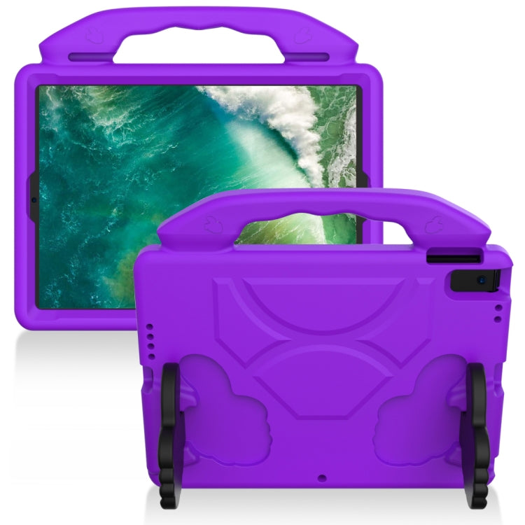 For iPad Pro 10.5 inch  EVA Flat Anti Falling Protective Shell with Thumb Bracket(Purple) - iPad Pro 10.5 inch Cases by buy2fix | Online Shopping UK | buy2fix