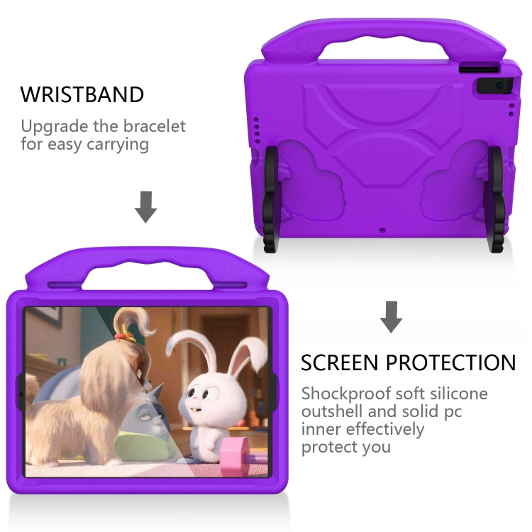 For iPad Pro 10.5 inch  EVA Flat Anti Falling Protective Shell with Thumb Bracket(Purple) - iPad Pro 10.5 inch Cases by buy2fix | Online Shopping UK | buy2fix