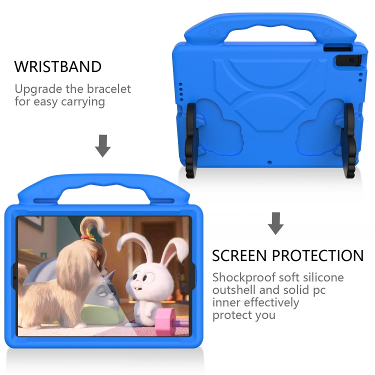 For iPad Air3 10.5  inch EVA Flat Anti Falling Protective Shell with Thumb Bracket(Blue) - iPad Air (2019) Cases by buy2fix | Online Shopping UK | buy2fix