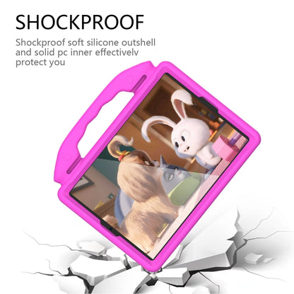 For iPad Air3 10.5  inch EVA Flat Anti Falling Protective Shell with Thumb Bracket(Rose Pink) - iPad Air (2019) Cases by buy2fix | Online Shopping UK | buy2fix