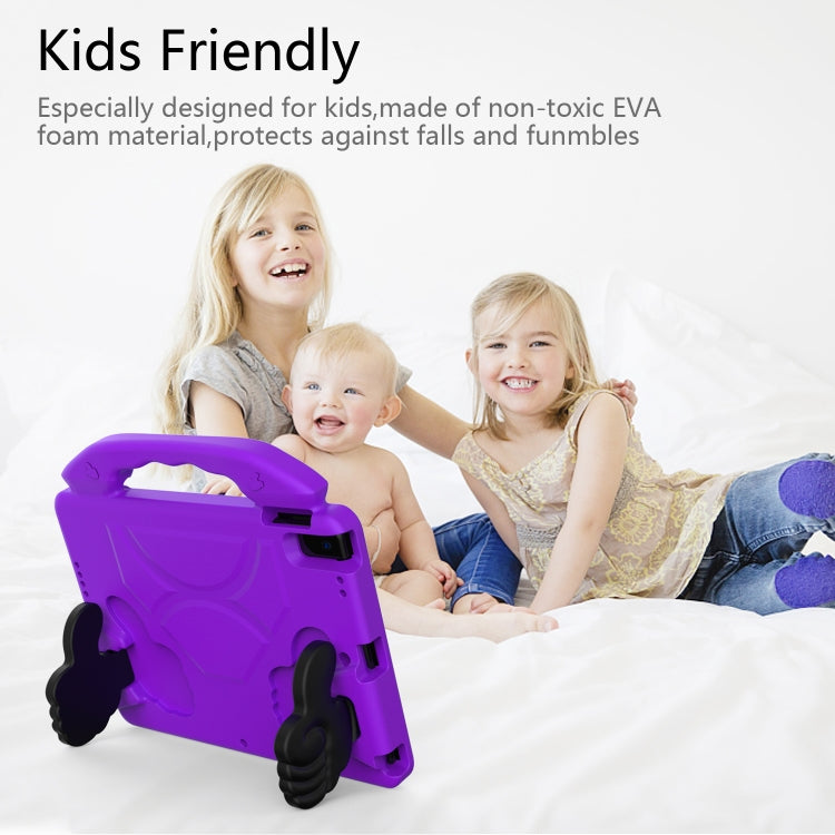 For iPad Air3 10.5  inch EVA Flat Anti Falling Protective Shell with Thumb Bracket(Purple) - iPad Air (2019) Cases by buy2fix | Online Shopping UK | buy2fix