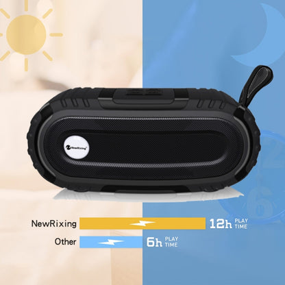 New Rixing NR5016 Wireless Portable Bluetooth Speaker Stereo Sound 10W System Music Subwoofer Column, Support TF Card, FM(Black) - Desktop Speaker by NewRixing | Online Shopping UK | buy2fix