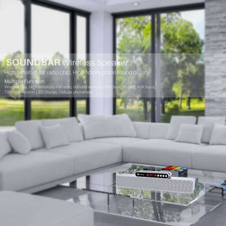 Newrixing NR-5017 LED Bluetooth Portable Speaker TWS Connection Loudspeaker Sound System 10W Stereo Surround Speaker(Rose Gold) - Desktop Speaker by NewRixing | Online Shopping UK | buy2fix