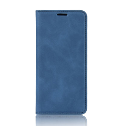 For OnePlus 7T Retro-skin Business Magnetic Suction Leather Case with Purse-Bracket-Chuck(Dark Blue) - OnePlus Cases by buy2fix | Online Shopping UK | buy2fix