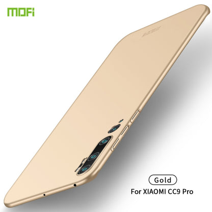 For Xiaomi Mi CC9 Pro MOFI Frosted PC Ultra-thin Hard Case(Gold) - Xiaomi Cases by MOFI | Online Shopping UK | buy2fix