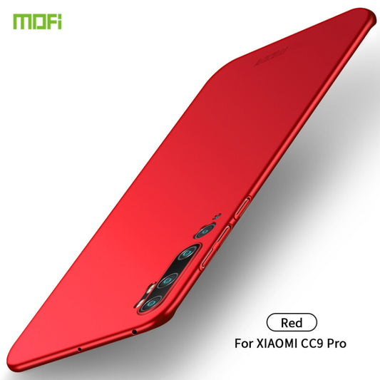 For Xiaomi Mi CC9 Pro MOFI Frosted PC Ultra-thin Hard Case(Red) - Xiaomi Cases by MOFI | Online Shopping UK | buy2fix